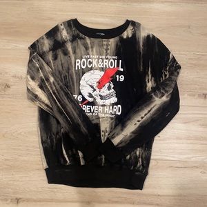 Tye Dye Rock & Roll Crewneck